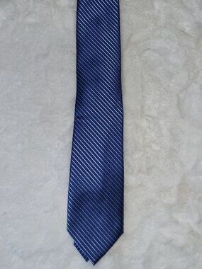 Perry Ellis Portfolio Mens Pollard Stripe Tie Navy ONE SIZE